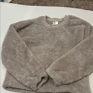 H&M Women's Cozy Taupe Fuzzy Sweater and Pants